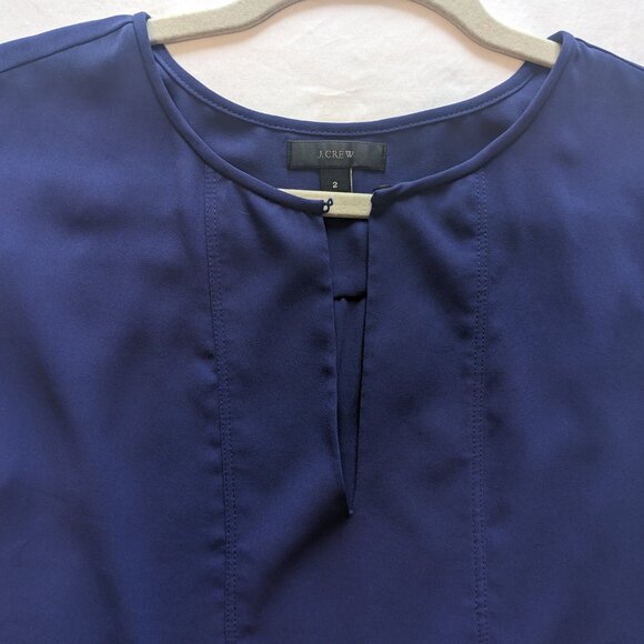 [EUC] J.CREW split neck blouse - Picture 2 of 7